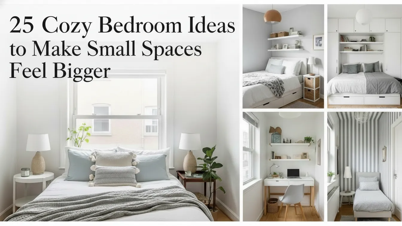 25 Cozy Bedroom Ideas to Make Small Spaces Feel Bigger